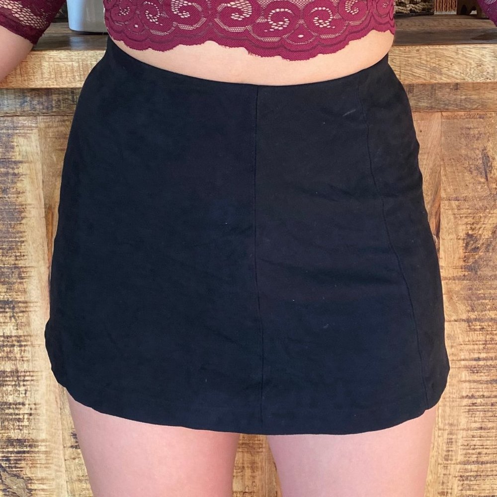 Black Velvet Skirt